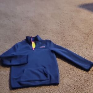 Vineyard Vines Kids Navy and Yellow Pullover
